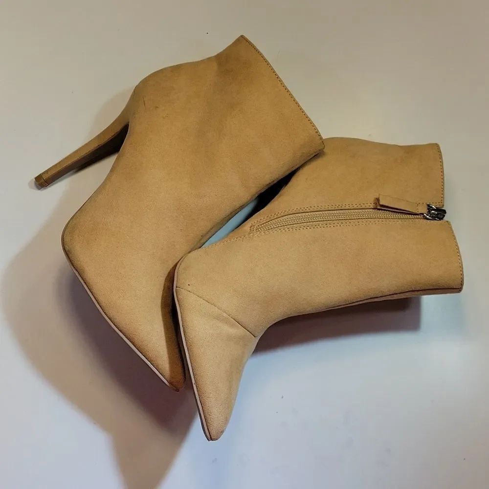 ZEGARRA POINTED TOE SUEDE HIGH HEEL STILETTOS ANKLE BOOTS - Picture 13 of 15